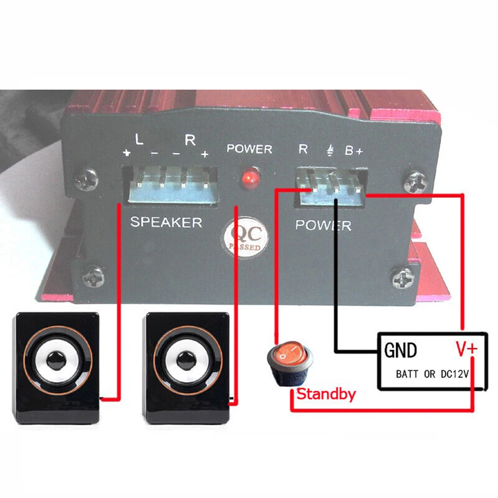 12V Cable 500W Audio Amplifier 2 Channels Mini Hi-Fi Stereo Amplifier Subwoofer Mp4 Aluminum Alloy Red 20Hz~20KHz
12V Cable 500W Audio Amplifier 2 Channels Mini Hi-Fi Stereo Amplifier Subwoofer Mp4 Aluminum Alloy Red 20Hz~20KHz