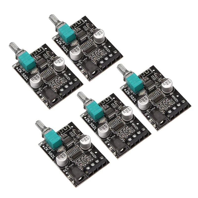 AYHF-5X Bluetooth 5.0 Wireless Audio Digital Power Amplifier Stereo Board 50Wx2 Bluetooth Amp Amplificador ZK-502L
AYHF-5X Bluetooth 5.0 Wireless Audio Digital Power Amplifier Stereo Board 50Wx2 Bluetooth Amp Amplificador ZK-502L