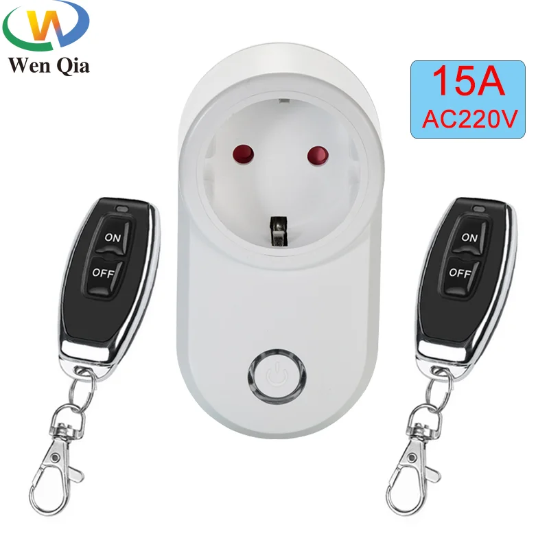 Wireless Remote Control Switch Electric Socket EU FR Universal Plug 433 Mhz 220v Smart Switch 15A Electrical Outlets For Light
Wireless Remote Control Switch Electric Socket EU FR Universal Plug 433 Mhz 220v Smart Switch 15A Electrical Outlets For Light