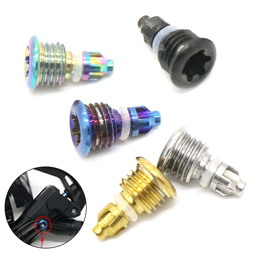 2pcs Bike Brake Lever Bleed Screws With O-ring Black/Gold/Rainbow/Blue/Titanium For Magura MT2 MT4 Titanium Alloy Bike Parts
2pcs Bike Brake Lever Bleed Screws With O-ring Black/Gold/Rainbow/Blue/Titanium For Magura MT2 MT4 Titanium Alloy Bike Parts