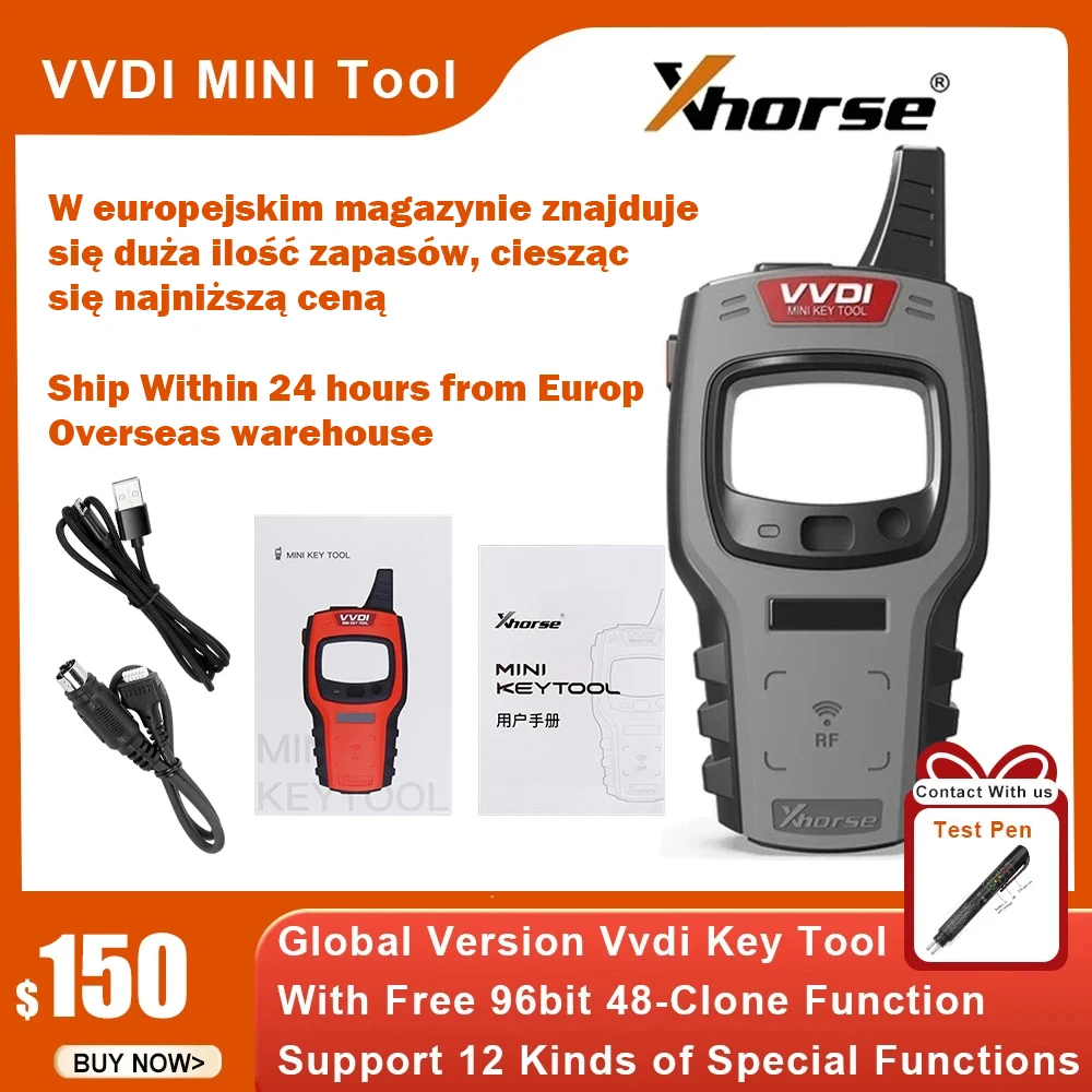 2023 Xhorse VVDI мини ключ инструмент дистанционный ключ программатор лучшая цена с 96 бит 48-клон функция поддержка iOS Android бесплатная доставка
2023 Xhorse VVDI мини ключ инструмент дистанционный ключ программатор лучшая цена с 96 бит 48-клон функция поддержка iOS Android бесплатная доставка