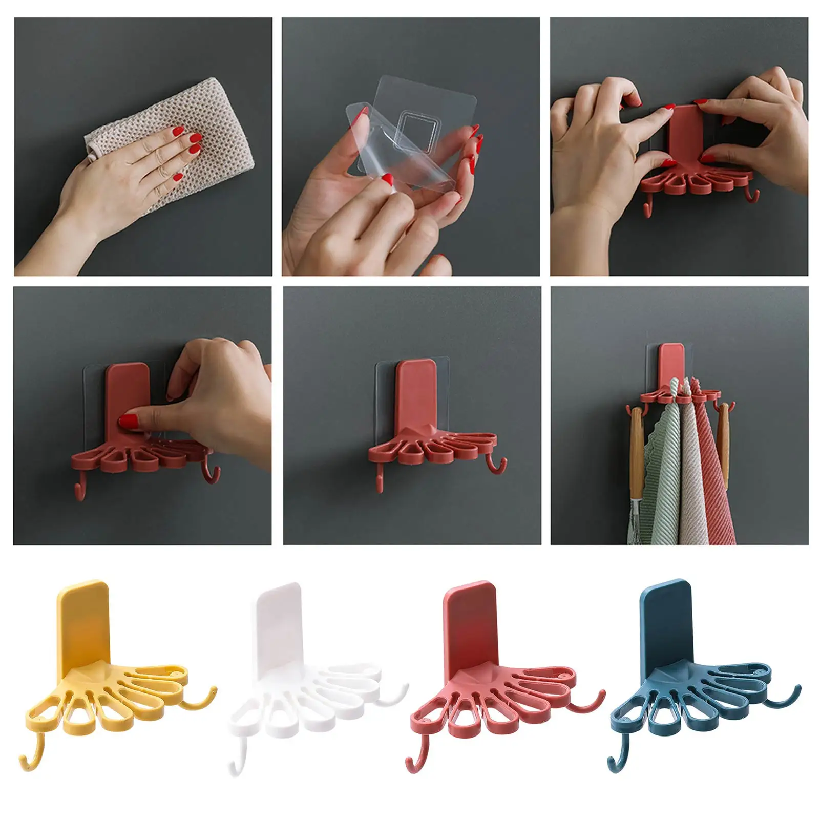 Wall Mounted Bathroom Wall Towel Bar Self Adhesive Towel Holder Flower-shaped Towel Racks Firmly Holds Towel for Kitchen
Wall Mounted Bathroom Wall Towel Bar Self Adhesive Towel Holder Flower-shaped Towel Racks Firmly Holds Towel for Kitchen