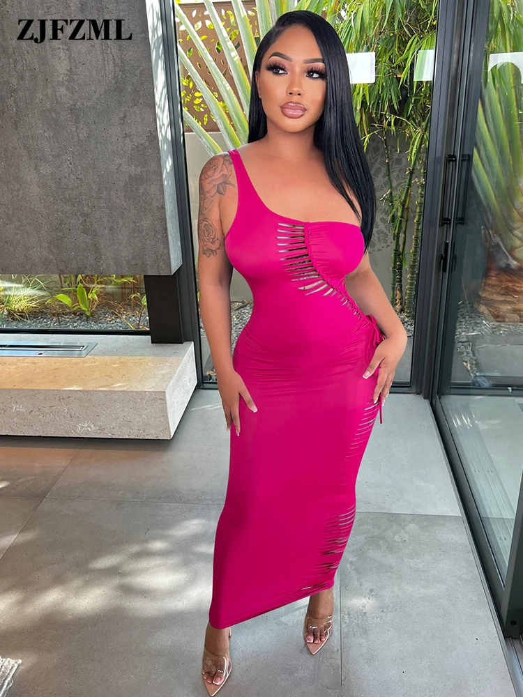 One Shoulder Elegant Birthday Outfits Party Dresses 2022 Summer Sleeveless Hollow Out Ruched Drawstring Body-shaping Robe Femme
One Shoulder Elegant Birthday Outfits Party Dresses 2022 Summer Sleeveless Hollow Out Ruched Drawstring Body-shaping Robe Femme