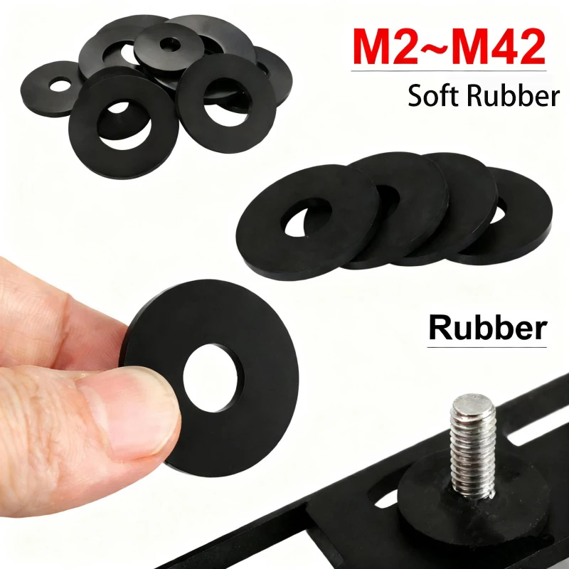 Черная плоская шайба M2 M2.5 M3 M4 M5 M6 M7 M8 M10~M42 Мягкая резиновая изоляция Водонепроницаемая уплотнительная прокладка Плоская прокладка Pl فا
Черная плоская шайба M2 M2.5 M3 M4 M5 M6 M7 M8 M10~M42 Мягкая резиновая изоляция Водонепроницаемая уплотнительная прокладка Плоская прокладка Pl فا