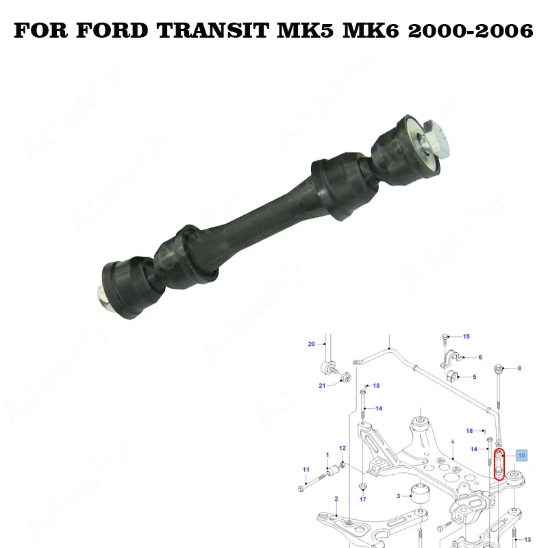 Противоскользящий стабилизатор для FORD TRANSIT MK6 TOURNEO 2000-2006 3736028, F65A-5K483-CC
Противоскользящий стабилизатор для FORD TRANSIT MK6 TOURNEO 2000-2006 3736028, F65A-5K483-CC