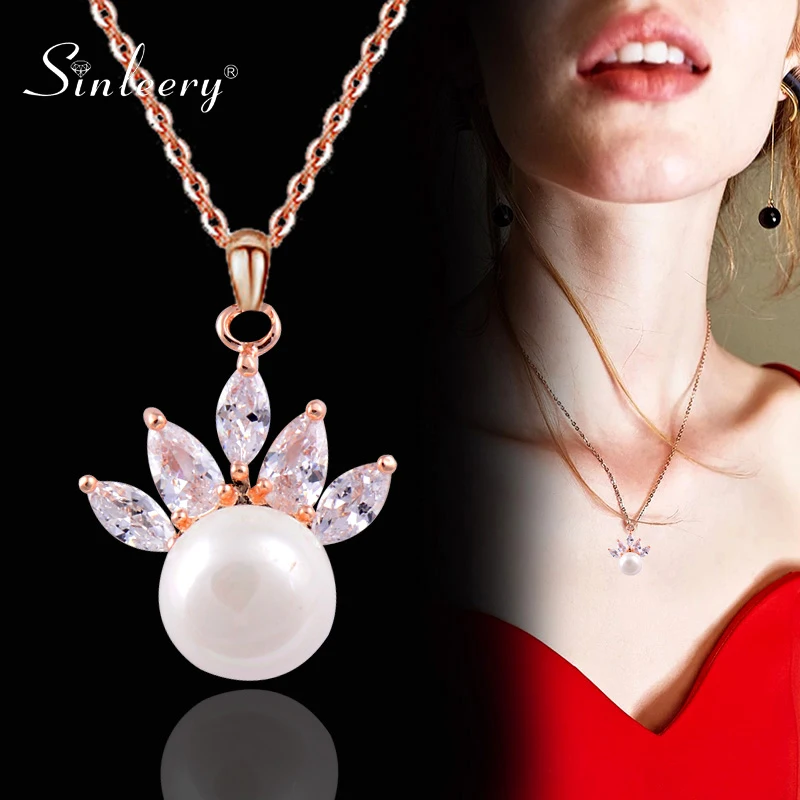 SINLEERY Korean Fashion Crystal Flower Pearl Pendant Stainless Steel Necklace For Women Fashion Jewelry 2022 New Arrival ZD1 SSP
SINLEERY Korean Fashion Crystal Flower Pearl Pendant Stainless Steel Necklace For Women Fashion Jewelry 2022 New Arrival ZD1 SSP