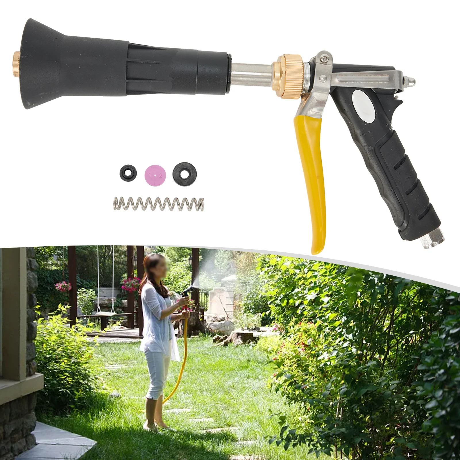 Agricultural High Pressure Sprinkler Garden Irrigation Rotatable Sprayer 28x13cm For Watering Garden Lawn Grass Flower Beds
Agricultural High Pressure Sprinkler Garden Irrigation Rotatable Sprayer 28x13cm For Watering Garden Lawn Grass Flower Beds