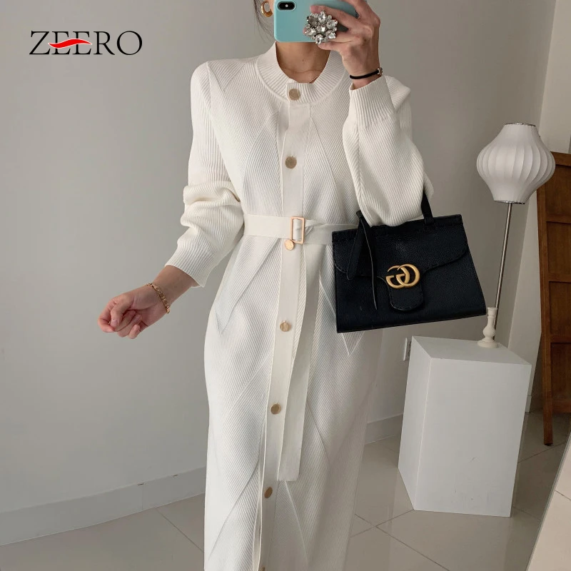 Женское винтажное трикотажное платье-свитер, элегантное белое однобортное длинное платье с длинным рукавом и поясом на осень и зиму
Женское винтажное трикотажное платье-свитер, элегантное белое однобортное длинное платье с длинным рукавом и поясом на осень и зиму