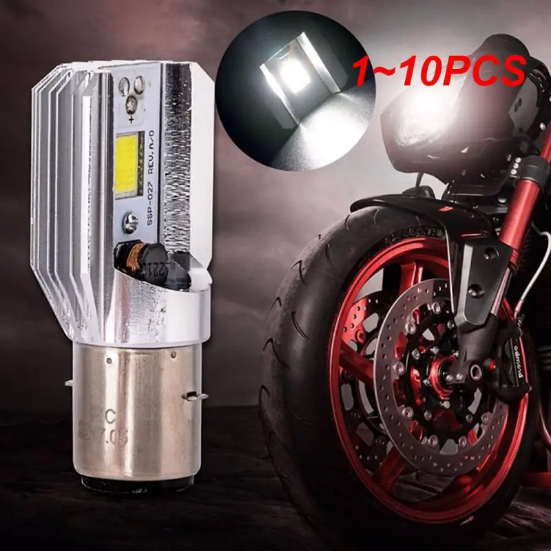 H6 BA20D DC 8V-80V 8W 6500K COB лампа для мотоциклетной фары с ближним/дальним светом белая