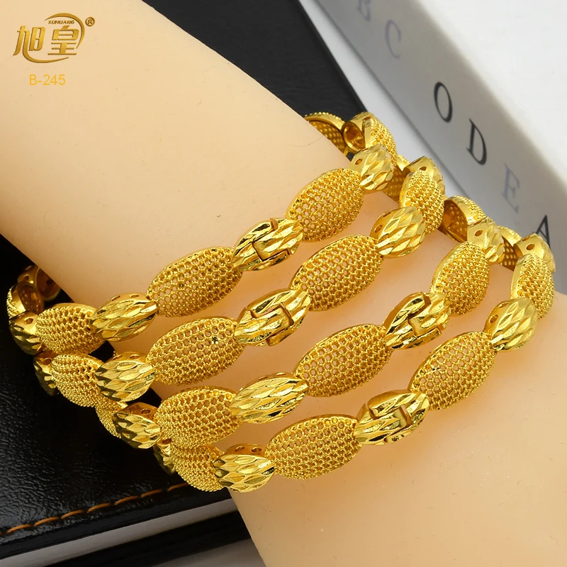 XUHUANG Indian Ethiopia 24K Gold Plated Bangles Bracelet Dubai Arabic Women Charm Jewelry Luxury Bridal Wedding Banquet Gifts
XUHUANG Indian Ethiopia 24K Gold Plated Bangles Bracelet Dubai Arabic Women Charm Jewelry Luxury Bridal Wedding Banquet Gifts