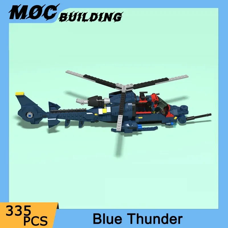 DIY Movie Series Aircraft Model Blue Thunder Helicopter Building Blocks DIY Creative Airplane Bricks Toys for Boys Holiday Gifts
DIY Movie Series Aircraft Model Blue Thunder Helicopter Building Blocks DIY Creative Airplane Bricks Toys for Boys Holiday Gifts