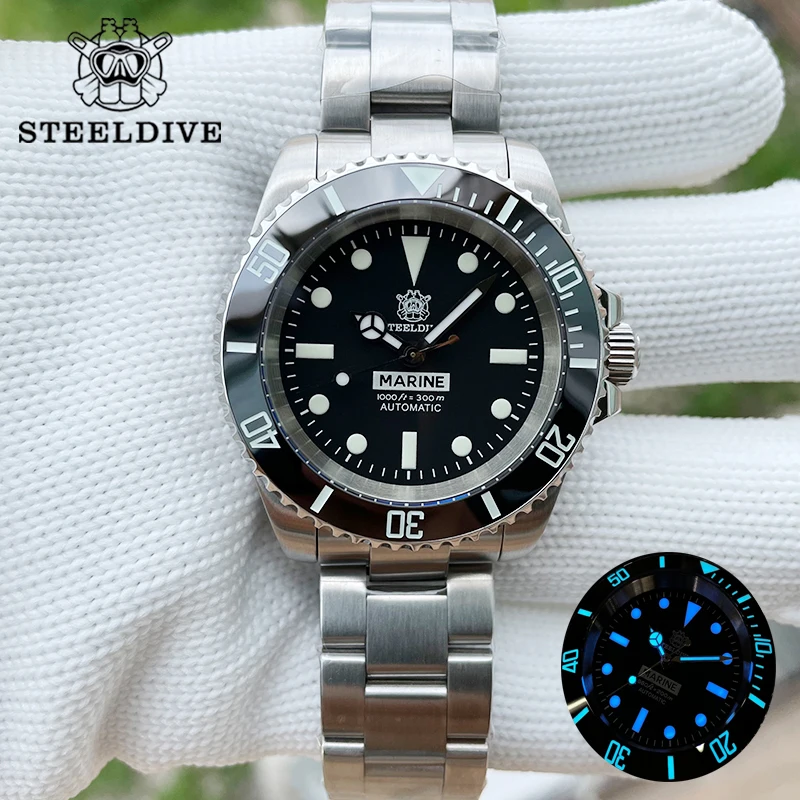 SD1954 Water ghost Mechanical Watch STEELDIVE Design Swiss Luminous Custom Made 200M Waterproof Swim Retro Men's Diving Watch
SD1954 Water ghost Mechanical Watch STEELDIVE Design Swiss Luminous Custom Made 200M Waterproof Swim Retro Men's Diving Watch