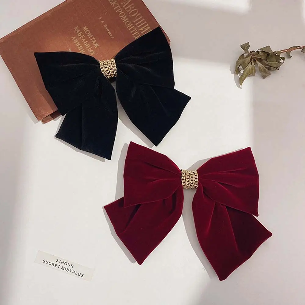 Women Metal Chain Ribbon Bow Fashion Velvet Korean Style Hair Clip Velvet Bow Barrettes Women Hair Pins Hair Clip
Women Metal Chain Ribbon Bow Fashion Velvet Korean Style Hair Clip Velvet Bow Barrettes Women Hair Pins Hair Clip