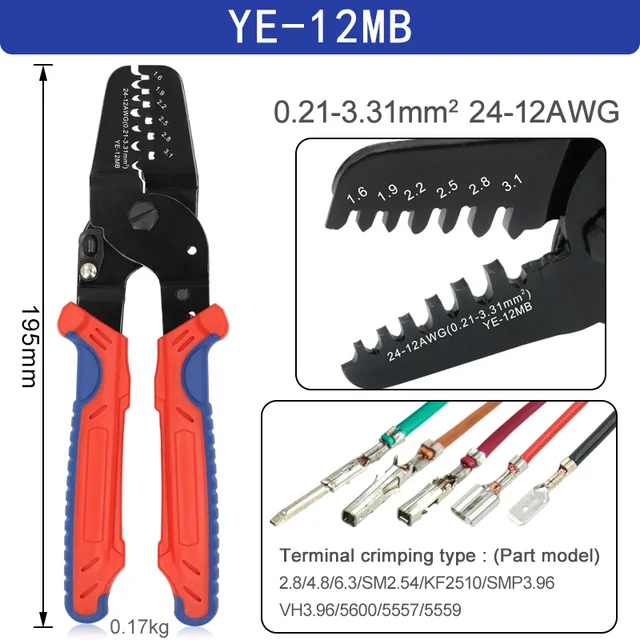 Прецизионный обжимной инструмент YE-12 MB 20 MB
Прецизионный обжимной инструмент YE-12 MB 20 MB