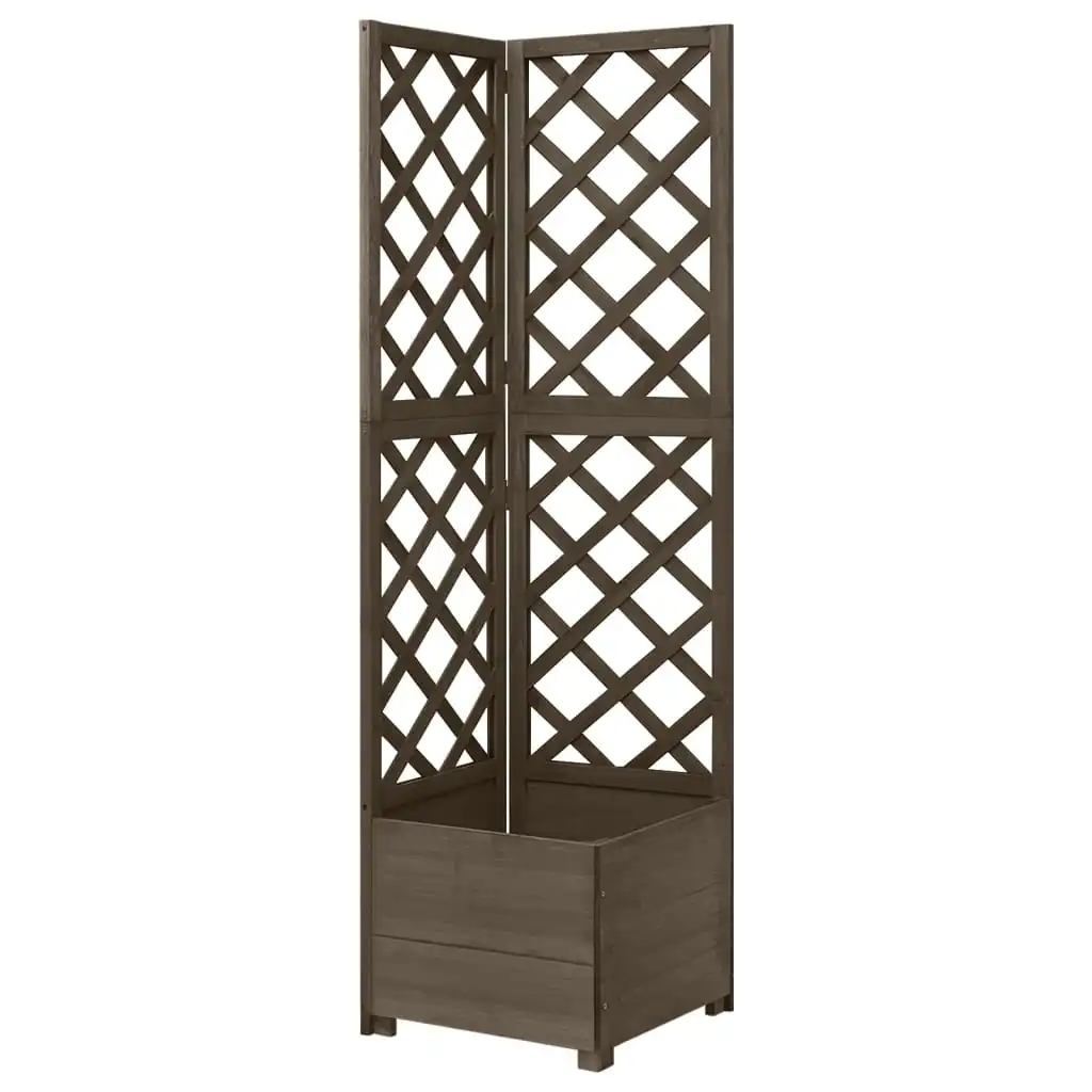 Garden Planters with Trellis, Solid Firwood Patio Plant Pots, Raised Bed, Garden Decoration Grey 40x40x150 cm
Garden Planters with Trellis, Solid Firwood Patio Plant Pots, Raised Bed, Garden Decoration Grey 40x40x150 cm