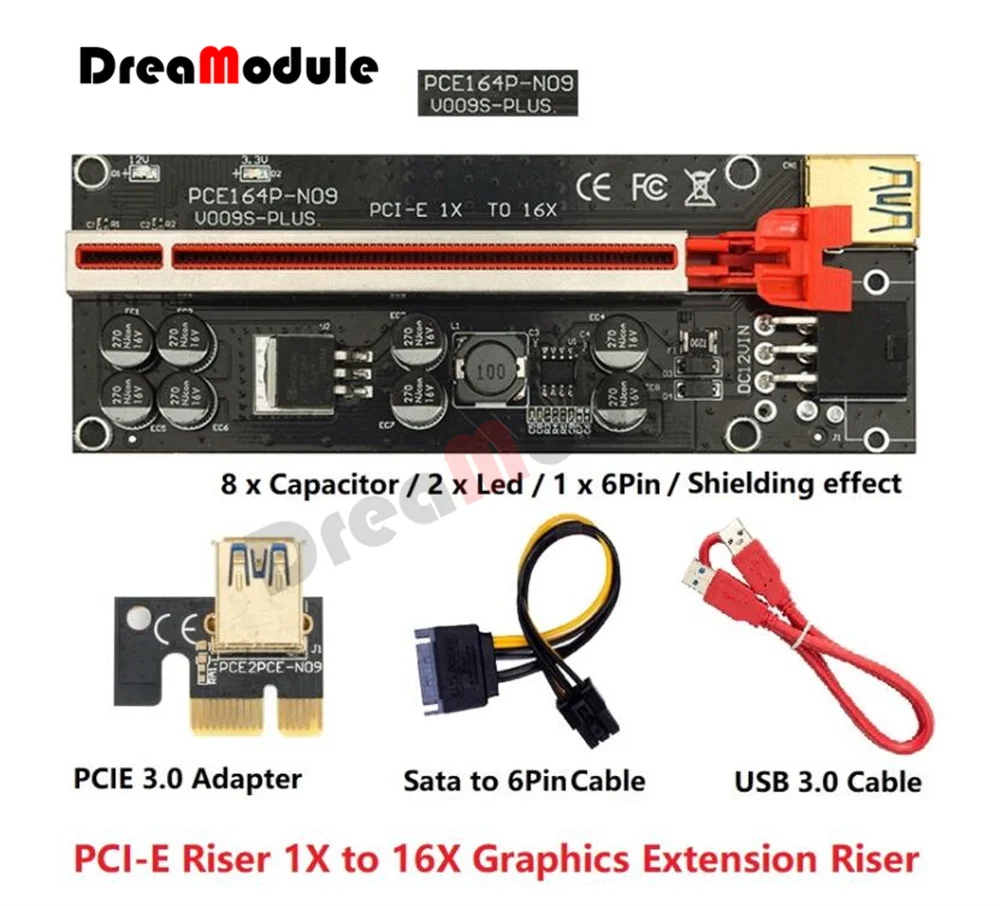 Удлинительный кабель для видеокарты PCIE Riser, USB3.0, кабель для преобразования видеокарты PCI-E 1X в 16XVer009SPlus для видеокарты
Удлинительный кабель для видеокарты PCIE Riser, USB3.0, кабель для преобразования видеокарты PCI-E 1X в 16XVer009SPlus для видеокарты