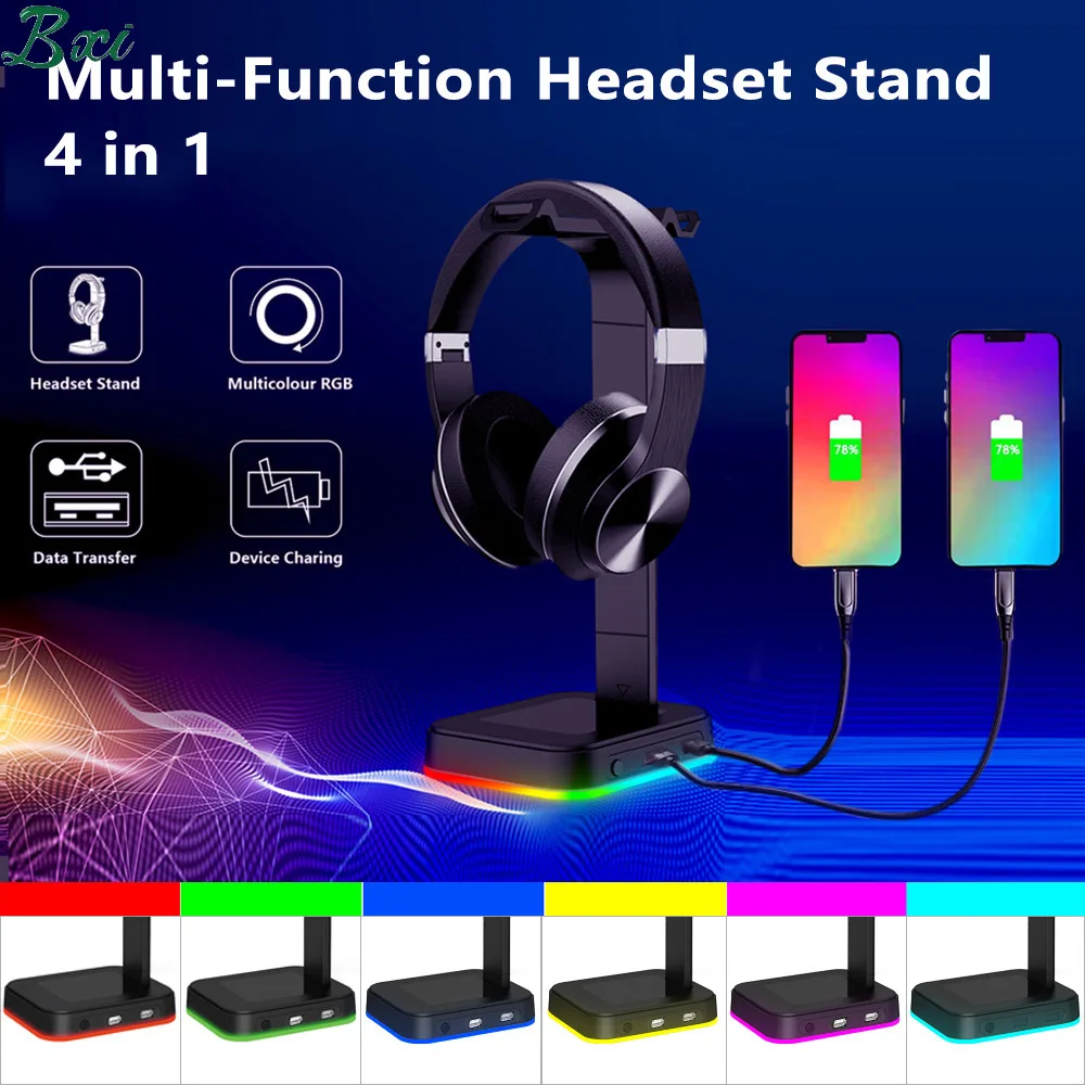 Цветная цветная RGB-гарнитура, подставка для наушников, меняющая цвет, игровая гарнитура, подставка для игровой гарнитуры с двойным USB-разъем...
Цветная цветная RGB-гарнитура, подставка для наушников, меняющая цвет, игровая гарнитура, подставка для игровой гарнитуры с двойным USB-разъем...