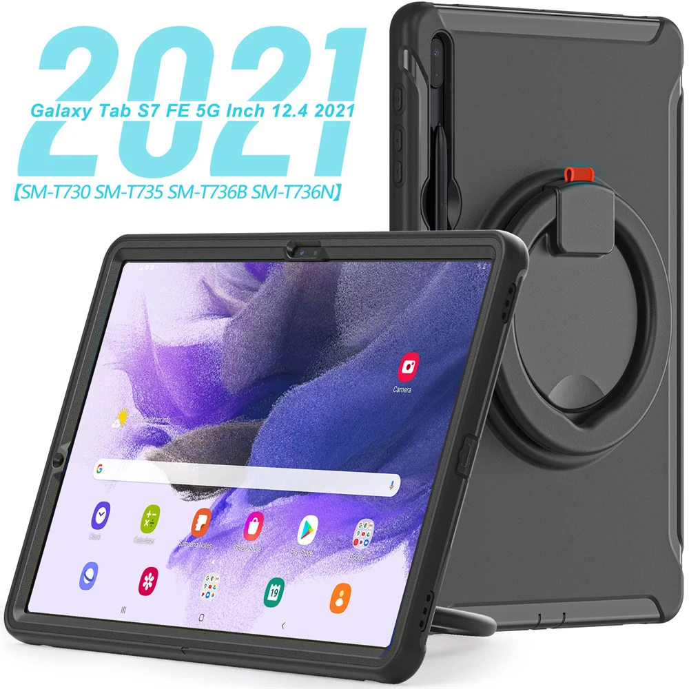 Shockproof Case For Samsung Galaxy Tab S7 FE S7 Plus 12.4" T730 T970 Heavy Duty Protective Cover For Samsung Tab S7 T870 T875
Shockproof Case For Samsung Galaxy Tab S7 FE S7 Plus 12.4" T730 T970 Heavy Duty Protective Cover For Samsung Tab S7 T870 T875