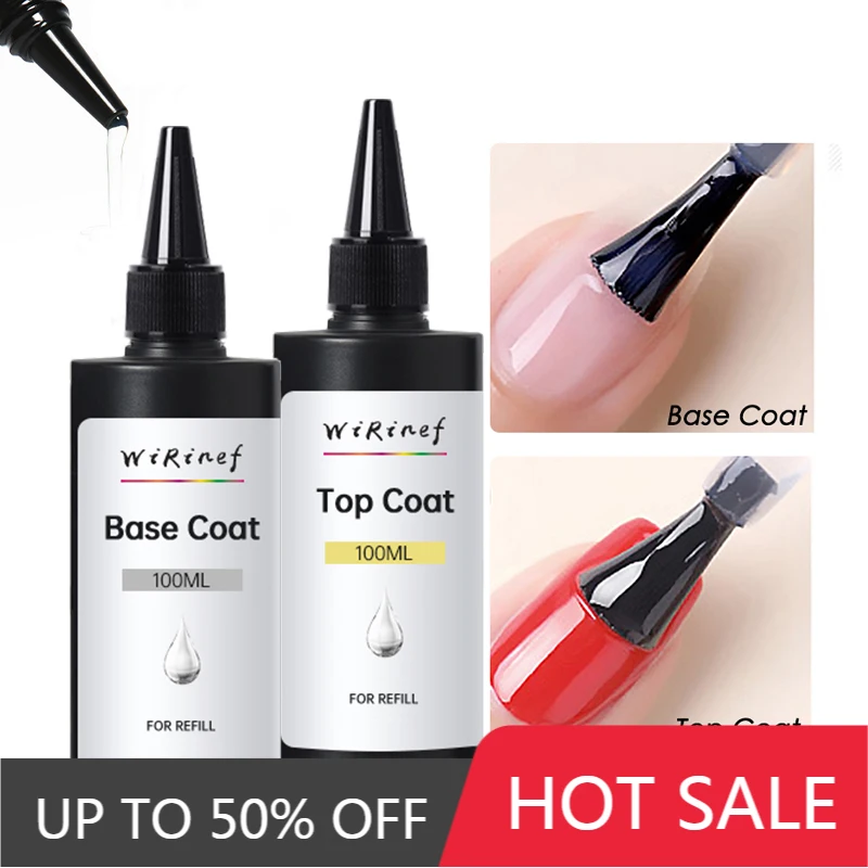 WiRinef 100ml UV Gel No Wipe Top Coat Base Coat Nail Polish Liquid Peel Off Tape Cuticle Oil
WiRinef 100ml UV Gel No Wipe Top Coat Base Coat Nail Polish Liquid Peel Off Tape Cuticle Oil