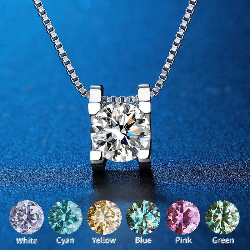 Wholesale Moissanite Necklace Diamond Pendant 1-3CT Blue Green Pink Red Yellow Stone S925 Silver For Women Wedding Party
Wholesale Moissanite Necklace Diamond Pendant 1-3CT Blue Green Pink Red Yellow Stone S925 Silver For Women Wedding Party