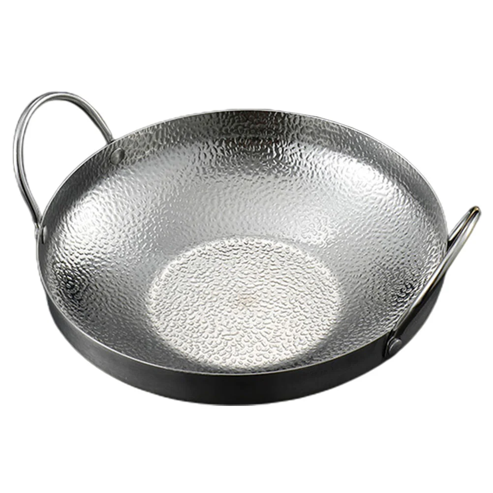 Stainless Steel Hot Pot Kitchen Cooking Wok Heat-resistant Metal Cooking Wok With Double Handle
Stainless Steel Hot Pot Kitchen Cooking Wok Heat-resistant Metal Cooking Wok With Double Handle