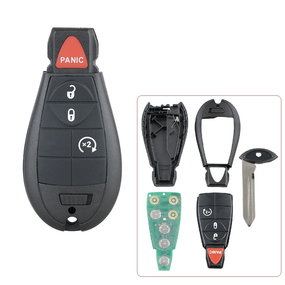 GQ4-53T 433MHz Keyless Entry Remote Key Fob 4-Buttons Smart Car Key 56046953AA,56046953AC,for Dodge Ram 1500 2500 3500 2013-2018
GQ4-53T 433MHz Keyless Entry Remote Key Fob 4-Buttons Smart Car Key 56046953AA,56046953AC,for Dodge Ram 1500 2500 3500 2013-2018