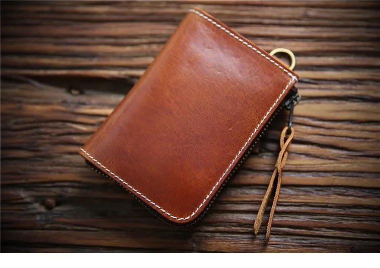 First layer cowhide men's wallet leather short zipper wallet vertical wallet driver's license card holder
First layer cowhide men's wallet leather short zipper wallet vertical wallet driver's license card holder