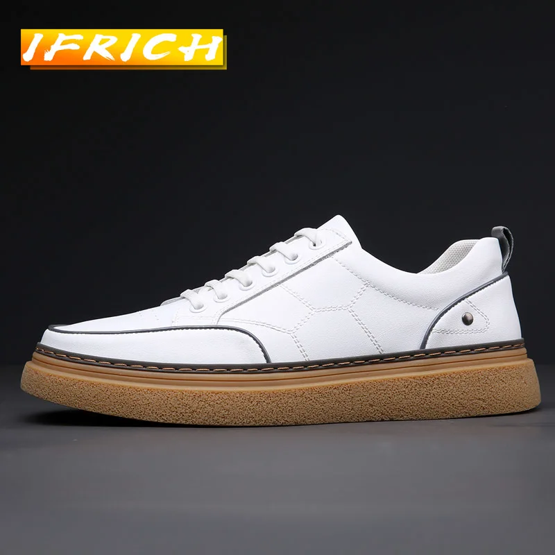 Outdoor Casual Brand Men Sport Shoes Thick Soled Comfortable Men Flats White Shoes Split Leather Leisure Designer Sneakers Men
Outdoor Casual Brand Men Sport Shoes Thick Soled Comfortable Men Flats White Shoes Split Leather Leisure Designer Sneakers Men