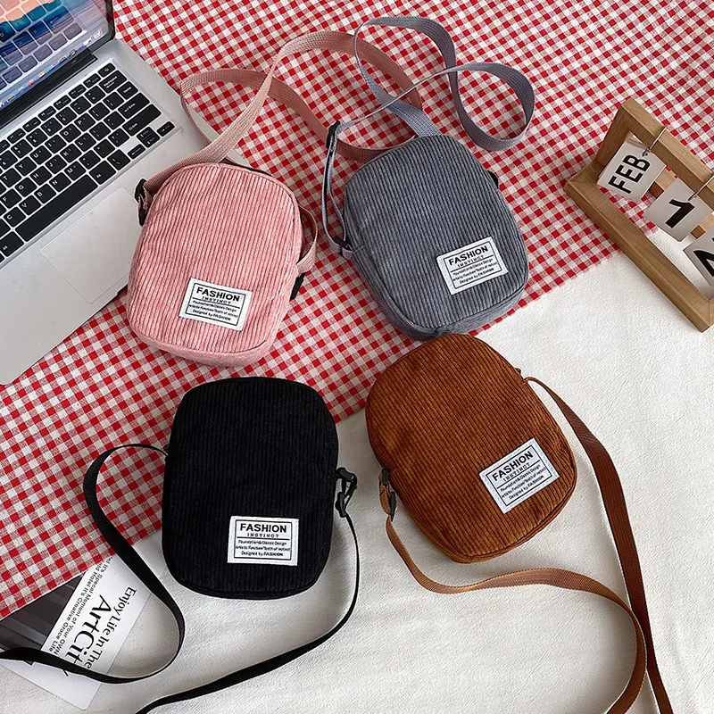 Fashion Women Shoulder Bags Small Corduroy Messenger Bag Canvas Zipper Phone Purse Crossbody Bags Cute Mini Handbags for Girls
Fashion Women Shoulder Bags Small Corduroy Messenger Bag Canvas Zipper Phone Purse Crossbody Bags Cute Mini Handbags for Girls