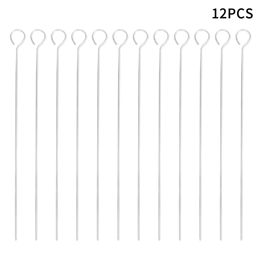 12pcs BBQ Skewer Easy Clean Stainless Steel Camping Oven Meat Vegetable Round Outdoor Picnic Kabab Stick Reusable Cooking Long
12pcs BBQ Skewer Easy Clean Stainless Steel Camping Oven Meat Vegetable Round Outdoor Picnic Kabab Stick Reusable Cooking Long
