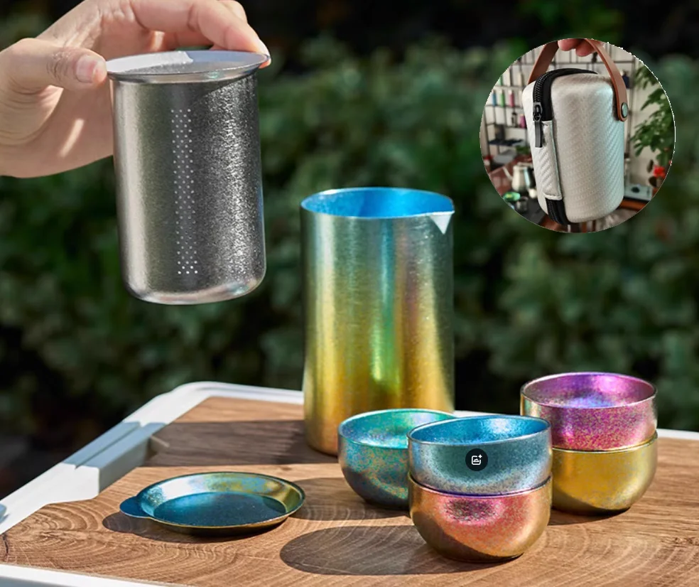 Чистый титан Портативный чайник 350 мл
Чистый титан Портативный чайник 350 мл