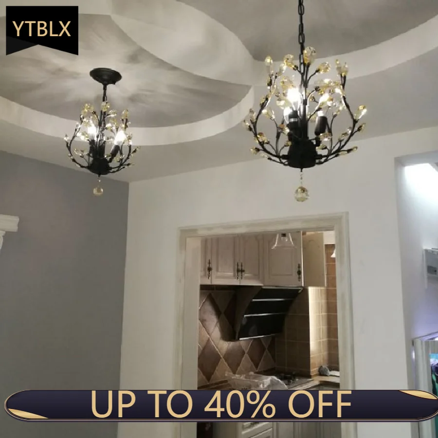 American Crystal Three Head Chandelier Entrance Corridor Hallway Dining Room Lamp Cloakroom Creative Personality Chandelier
American Crystal Three Head Chandelier Entrance Corridor Hallway Dining Room Lamp Cloakroom Creative Personality Chandelier