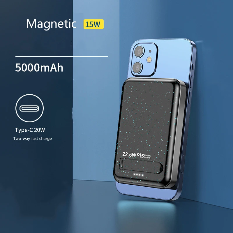 2022 NEW Magnetic Wireless Power bank 15W Mobile Phone Fast Charger For Iphone13 12 Pro Max Mini Fast Charging External Battery 
2022 NEW Magnetic Wireless Power bank 15W Mobile Phone Fast Charger For Iphone13 12 Pro Max Mini Fast Charging External Battery