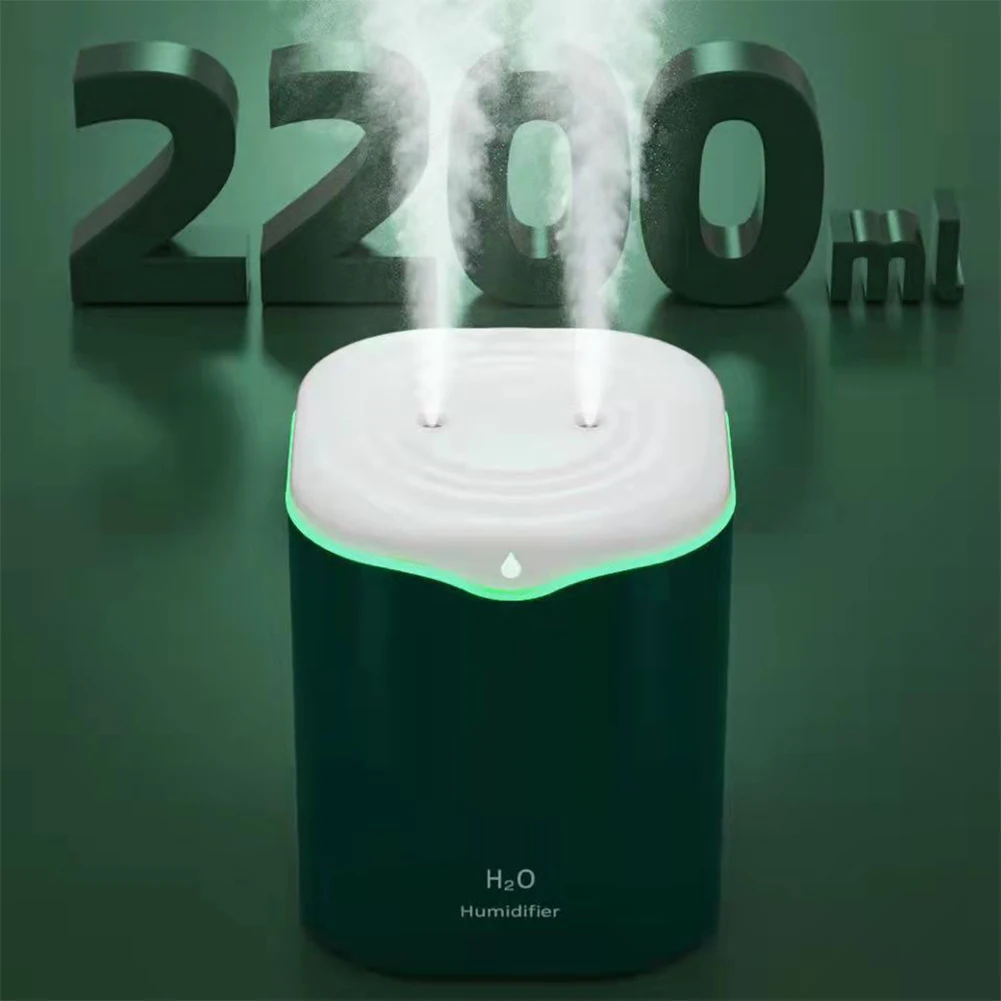 2200ML Double Nozzle Air Humidifier Large Capacity Essential Oil Aroma Diffuser With Coloful LED Light Ultrasonic Humidifiers
2200ML Double Nozzle Air Humidifier Large Capacity Essential Oil Aroma Diffuser With Coloful LED Light Ultrasonic Humidifiers