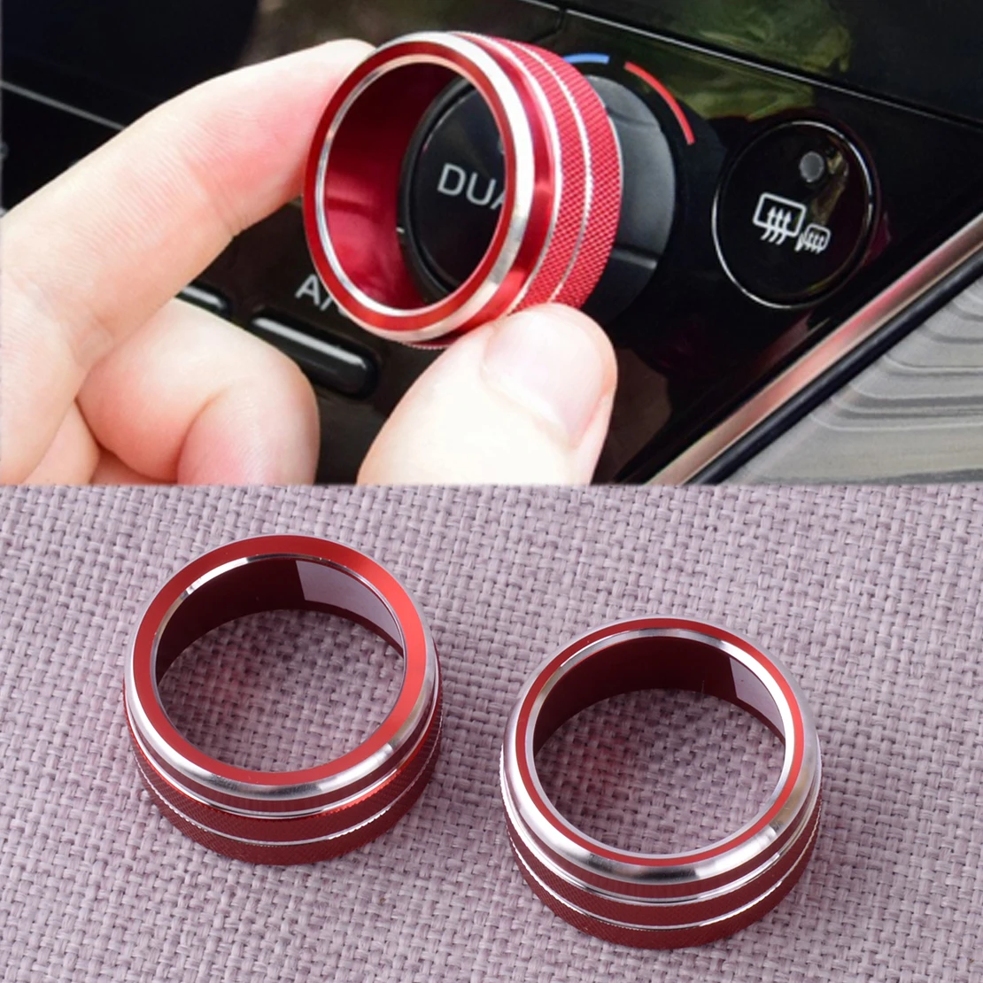 2Pcs Car Console Air Condition Knob Ring Cover Aluminum Alloy Trim Fit for Toyota Camry 2018 2019 2020 2021 2022 2023
2Pcs Car Console Air Condition Knob Ring Cover Aluminum Alloy Trim Fit for Toyota Camry 2018 2019 2020 2021 2022 2023