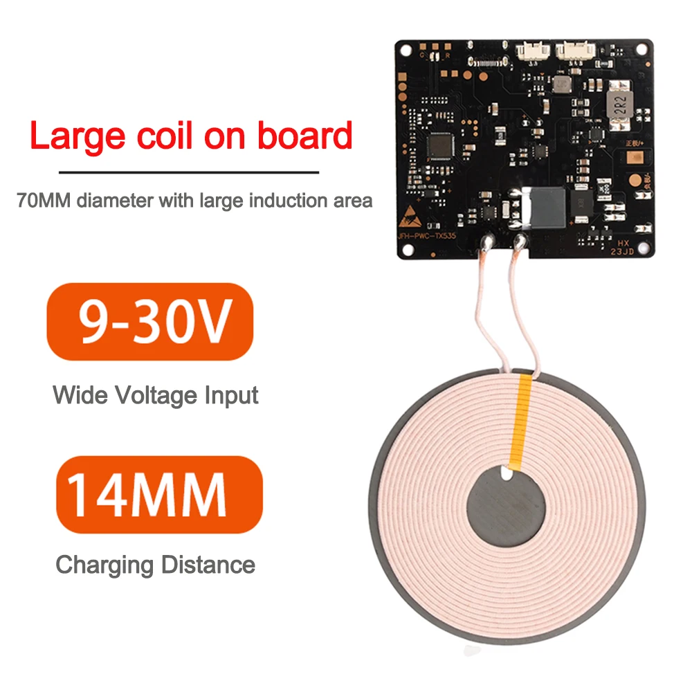 14mm Distance Wireless Charger Transmitter Module Multi-Level Protection Wide Compatibility DIY Wireless Charger Parts
14mm Distance Wireless Charger Transmitter Module Multi-Level Protection Wide Compatibility DIY Wireless Charger Parts