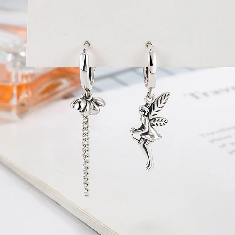 Vintage Asymmetrical Fairy Earrings for Women Girl Flower Drop Silver Color Earrings Jewelry Bijoux
Vintage Asymmetrical Fairy Earrings for Women Girl Flower Drop Silver Color Earrings Jewelry Bijoux