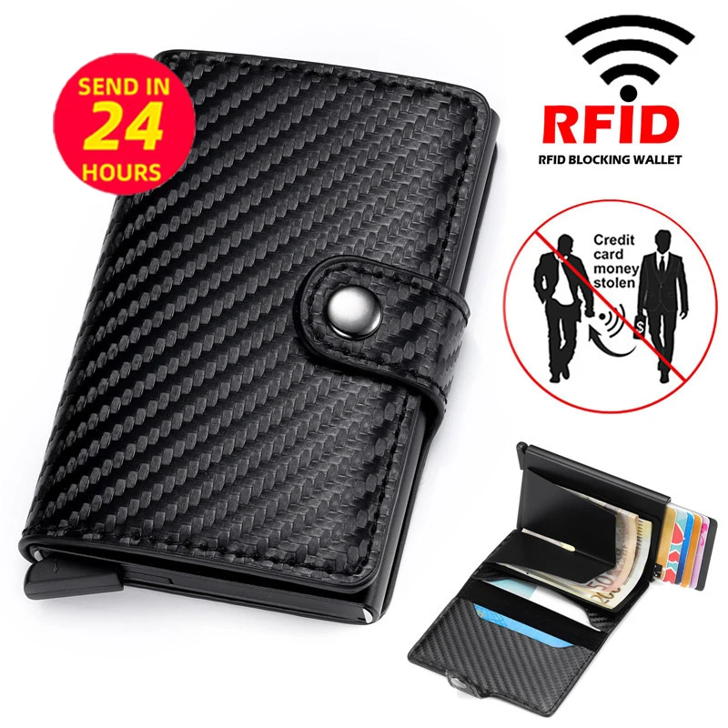 Carbon Fiber Credit Card Holder Wallet Money Purse for Men Leather Wallet with Photo ID Window Compartment Wallet Card Holder
Carbon Fiber Credit Card Holder Wallet Money Purse for Men Leather Wallet with Photo ID Window Compartment Wallet Card Holder