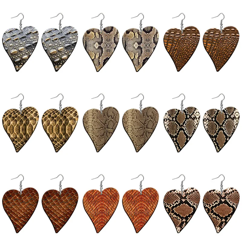 Python Fish Scale Pattern Acrylic Heart Drop Earrings For Women Stainless Steel Piercing Ear Hooks Jewelry Girls' Gift Z1130
Python Fish Scale Pattern Acrylic Heart Drop Earrings For Women Stainless Steel Piercing Ear Hooks Jewelry Girls' Gift Z1130