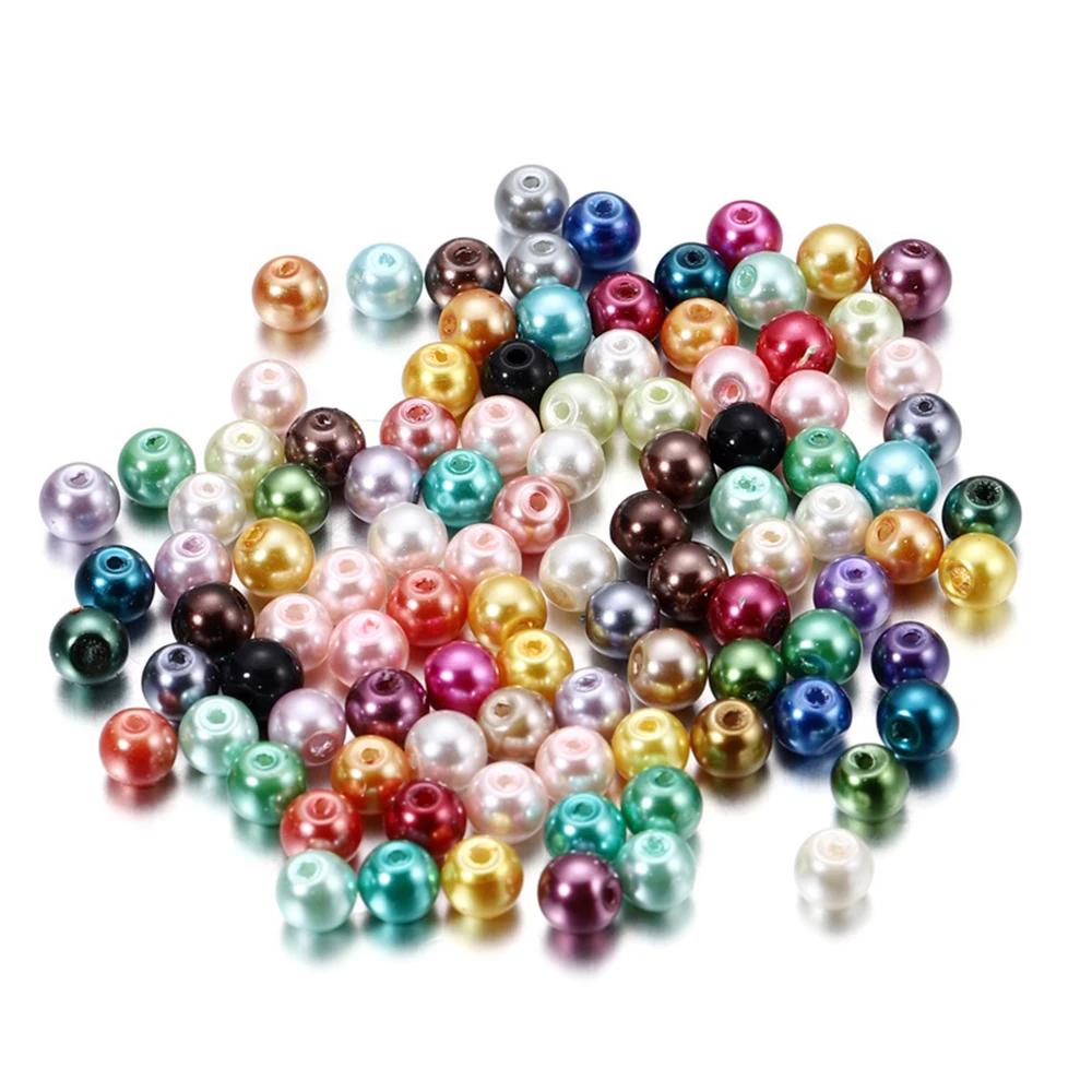 100Pcs/Lot 4/6/8/10mm Imitation Pearls Round Beads Glass Beads Loose Spacer Beads for DIY Jewelry Making Accessories Supplies
100Pcs/Lot 4/6/8/10mm Imitation Pearls Round Beads Glass Beads Loose Spacer Beads for DIY Jewelry Making Accessories Supplies