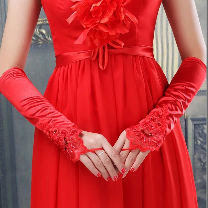 Женские свадебные длинные перчатки, однотонные перчатки без пальцев, с кружевом, блестками и блестками, с крючком, на свадьбу, вечеринку, нов... 
Женские свадебные длинные перчатки, однотонные перчатки без пальцев, с кружевом, блестками и блестками, с крючком, на свадьбу, вечеринку, нов...