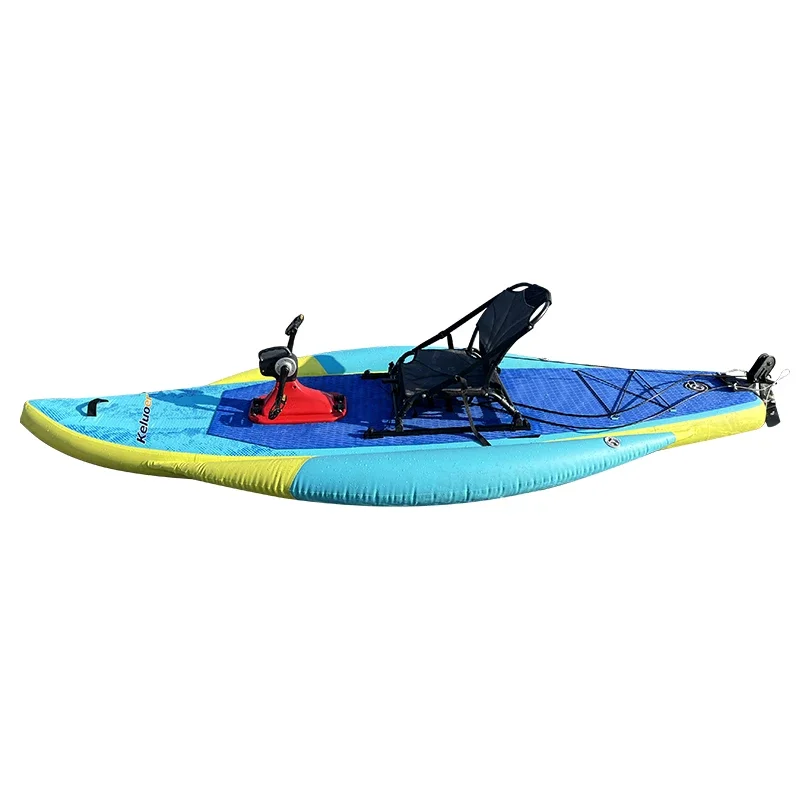 Three Chamber Inflatable Paddle Pedal Drive Drop Stitch Sup Boards PVC surf fishing boat 
Three Chamber Inflatable Paddle Pedal Drive Drop Stitch Sup Boards PVC surf fishing boat