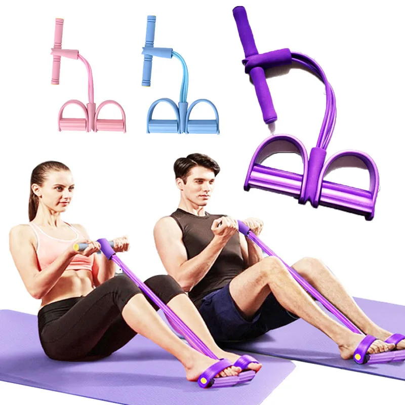 Fitness Gum 4 Tube Resistance Bands Latex Pedal Exerciser Sit-up Pull Rope Expander Elastic Bands Yoga equipment Pilates Workout
Fitness Gum 4 Tube Resistance Bands Latex Pedal Exerciser Sit-up Pull Rope Expander Elastic Bands Yoga equipment Pilates Workout