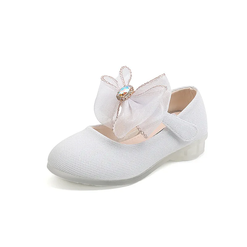 Children White Leather Princess Shoes Kids Baby Diamond Lace Bowknot Shoes For Girls
Children White Leather Princess Shoes Kids Baby Diamond Lace Bowknot Shoes For Girls
