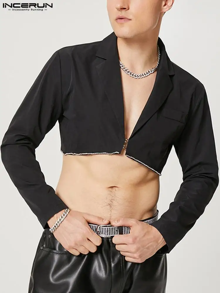 INCERUN Fashion Men Blazer Patchwork Lapel Long Sleeve Casual Crop Coats Men 2022 Button Streetwear Personality Thin Suits S-5XL
INCERUN Fashion Men Blazer Patchwork Lapel Long Sleeve Casual Crop Coats Men 2022 Button Streetwear Personality Thin Suits S-5XL