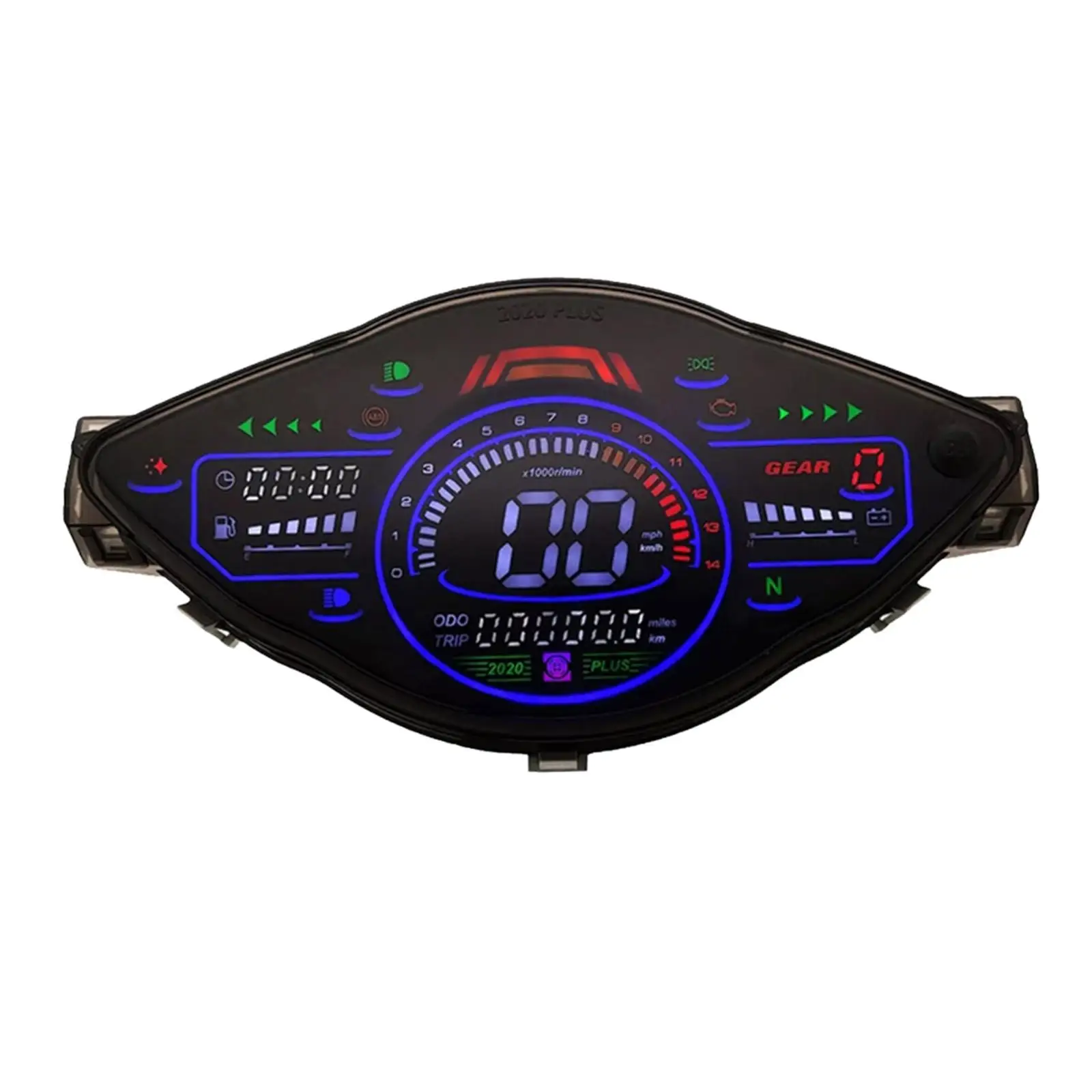 Digital LCD Motorcycle Speedometer Odometer Tachometer Gauge with Backlight for Honda Wave 100 110, DC8-12V
Digital LCD Motorcycle Speedometer Odometer Tachometer Gauge with Backlight for Honda Wave 100 110, DC8-12V