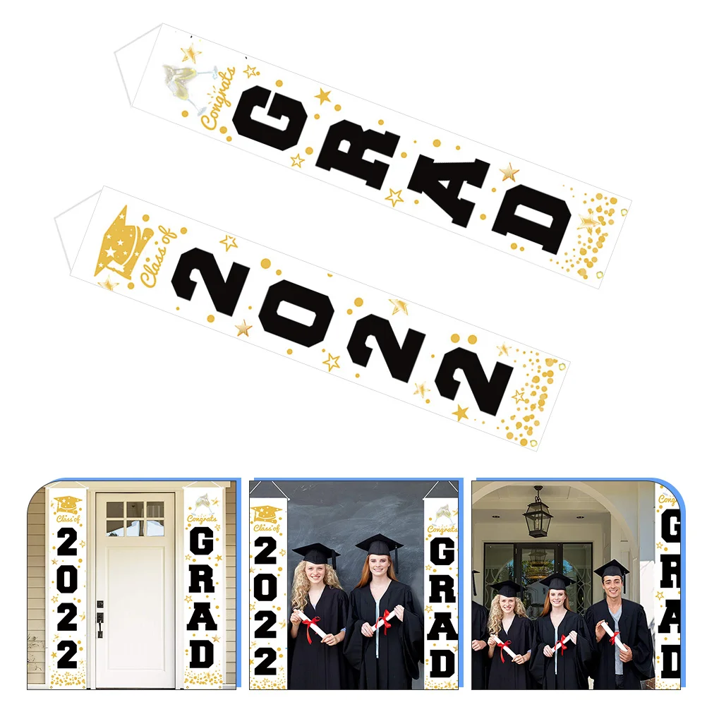 1 Pair Congrats Grad Couplets Graduation Party Door Hanging Banners Graduation Door Couplets
1 Pair Congrats Grad Couplets Graduation Party Door Hanging Banners Graduation Door Couplets