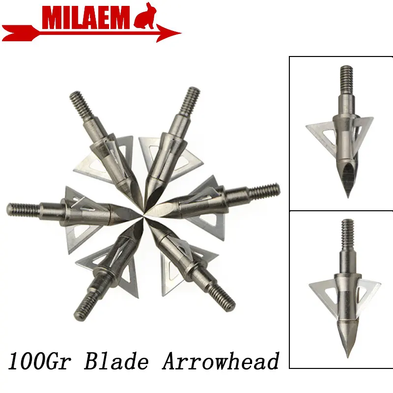 3/6/12pcs Archery Blade Arrowhead Target Arrow Point Tips 100Gr Broadheads Stainless Steel Hunting Shooting Arrow Accessories
3/6/12pcs Archery Blade Arrowhead Target Arrow Point Tips 100Gr Broadheads Stainless Steel Hunting Shooting Arrow Accessories