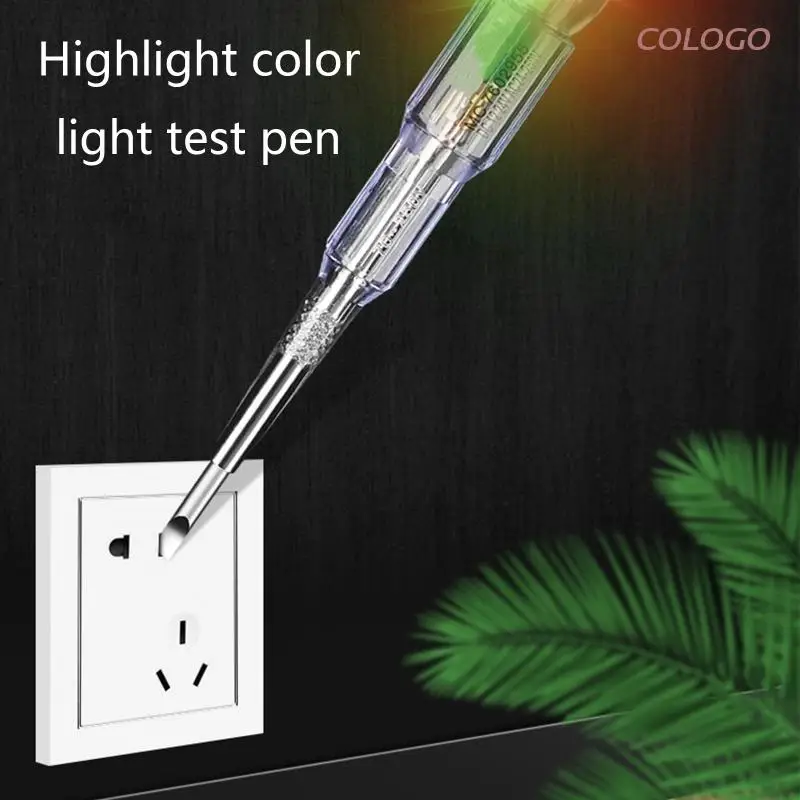 Electrical Tester Pen with Clip Portable Tester Screwdriver with Dual Colors LED Indicator Live/Null Wire Tester Plastic
Electrical Tester Pen with Clip Portable Tester Screwdriver with Dual Colors LED Indicator Live/Null Wire Tester Plastic