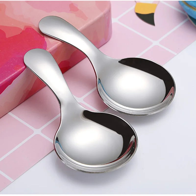 2Pcs/Set Cute 304 Stainless Steel Mini Spoon / Ice Cream Sugar Salt Spice Spoon / Short Handled Tea Coffee Scoop - Kitchen Tools
2Pcs/Set Cute 304 Stainless Steel Mini Spoon / Ice Cream Sugar Salt Spice Spoon / Short Handled Tea Coffee Scoop - Kitchen Tools